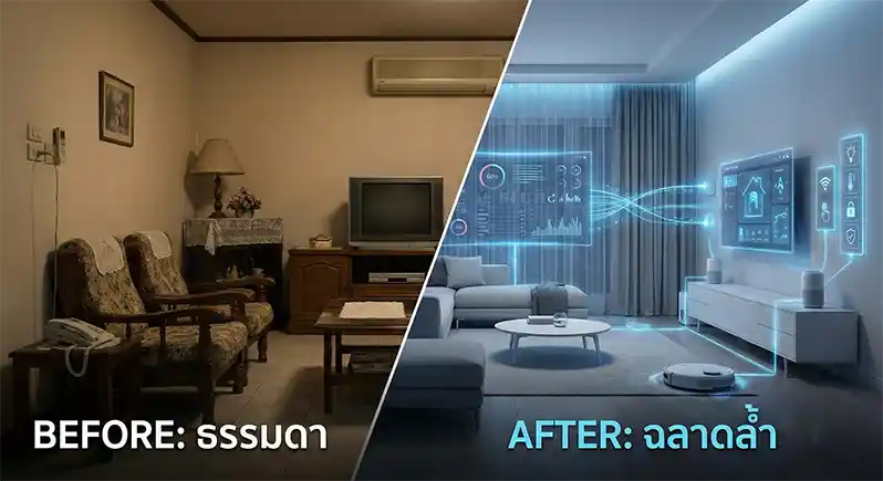 ควบคุมบ้านผ่านมือถือ Smart Home